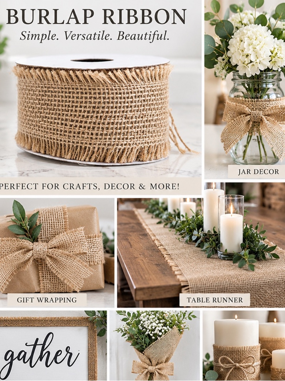 Celebrate It Burlap Ribbon